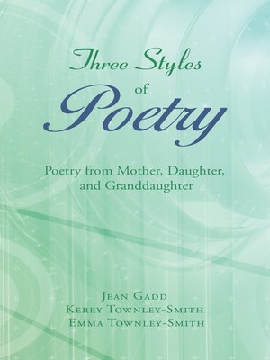 cover image of Three Styles of Poetry